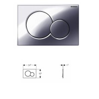 Инсталляция Geberit Duofix с унитазом Smyle Square, сиденье микролифт клавиша Sigma 01 хром глянец, комплект креплений, GEB30021500683