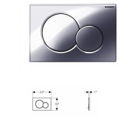 Инсталляция Geberit Duofix с унитазом Smyle Square, сиденье микролифт клавиша Sigma 01 хром глянец, комплект креплений, GEB30021500685