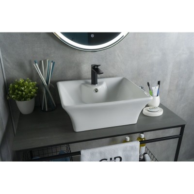 Раковина Gid N9108 51121 накладная белая 49x41x19