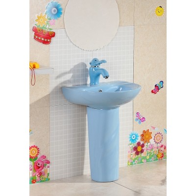 Раковина Gid Nb192-BU 69910 накладная с пъедесталом ...