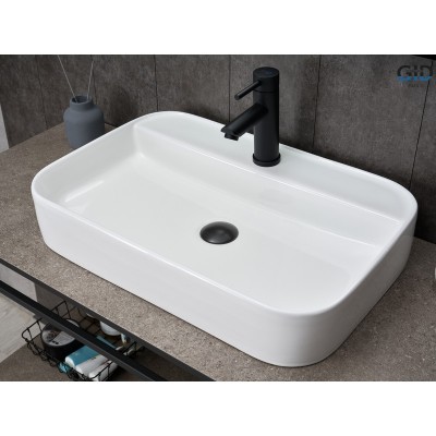 Раковина Gid N9660 51232 накладная белая 60x40x11