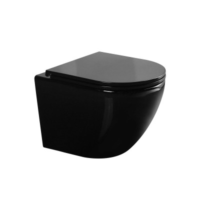 Унитаз подвесной Gid Tr2122BL 62237Y черная глянцева...