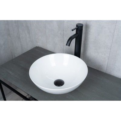 Раковина Gid 9081W 51243 накладная белая 36x36x14