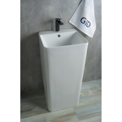 Раковина Gid Nb148 81117 накладная белая 42x41x86