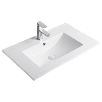 Раковина Gid 9070e 71102 встраиваемая сверху белая 7...