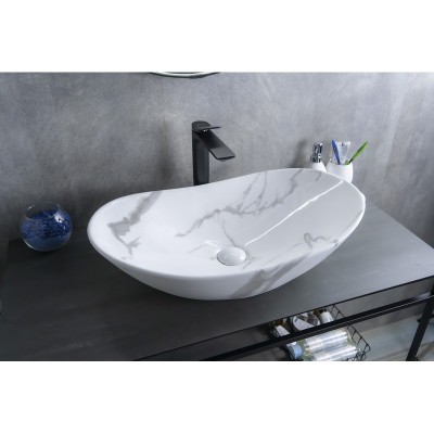 Раковина Gid Mnc811C 54478 накладная под камень глян...