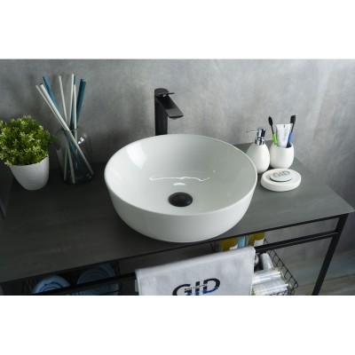 Раковина Gid D1315 51182 накладная белая 41.5x41.5x13.5