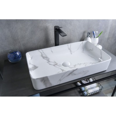 Раковина Gid Mnc396C 54476 накладная под камень глян...