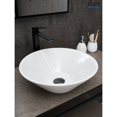 Раковина Gid N9102 51210 накладная белая 42x42x15