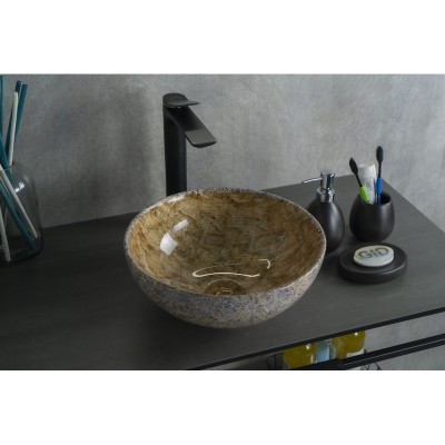 Раковина Gid Mnc489 54437 накладная под камень глянц...