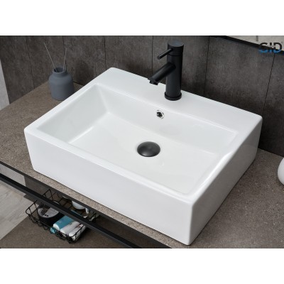 Раковина Gid N9153 51215 накладная белая 53x41x15