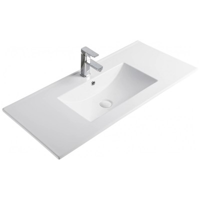 Раковина Gid 9010e 71106 встраиваемая сверху белая 1...