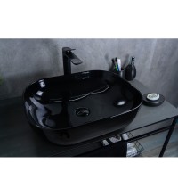 Раковина Gid BL1302 53347 накладная черная...