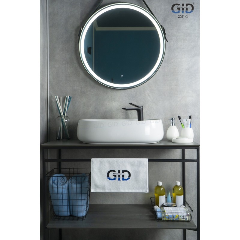 Раковина Gid N9048 51185 накладная белая 59x46x15