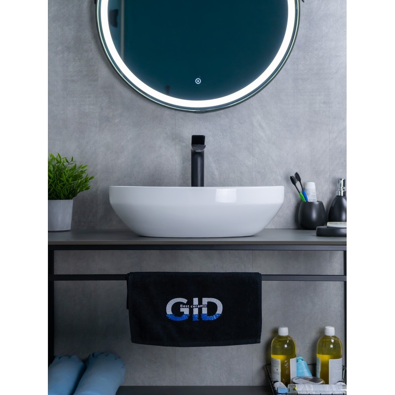 Раковина Gid D1469 51196 накладная белая 50x36x14.5