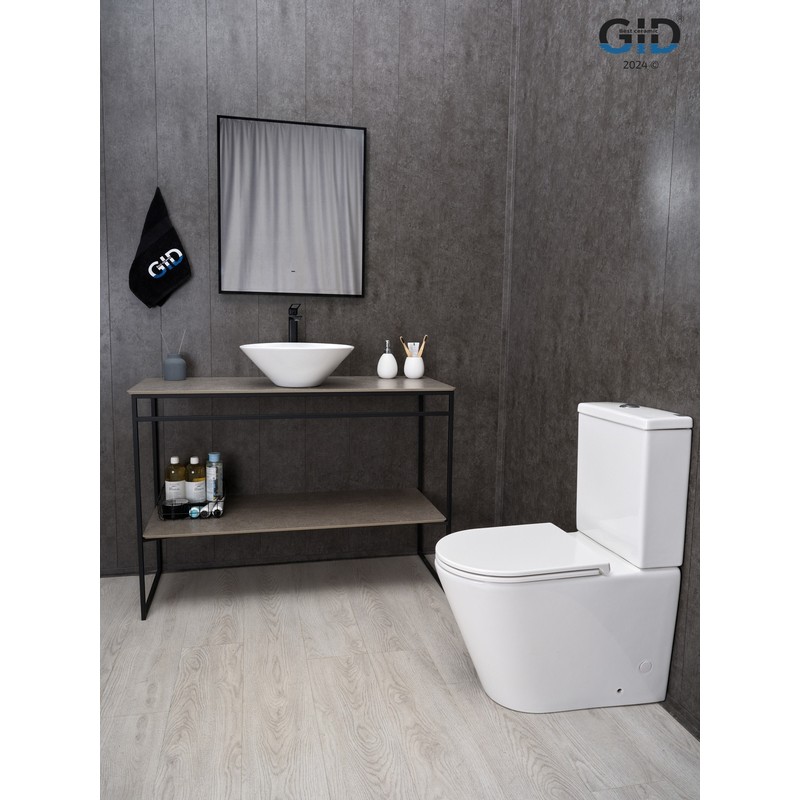 Раковина Gid N9102 51210 накладная белая 42x42x15