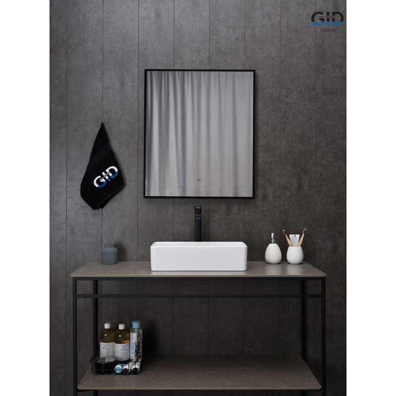 Раковина Gid N1104 51224 накладная белая 46x23x12