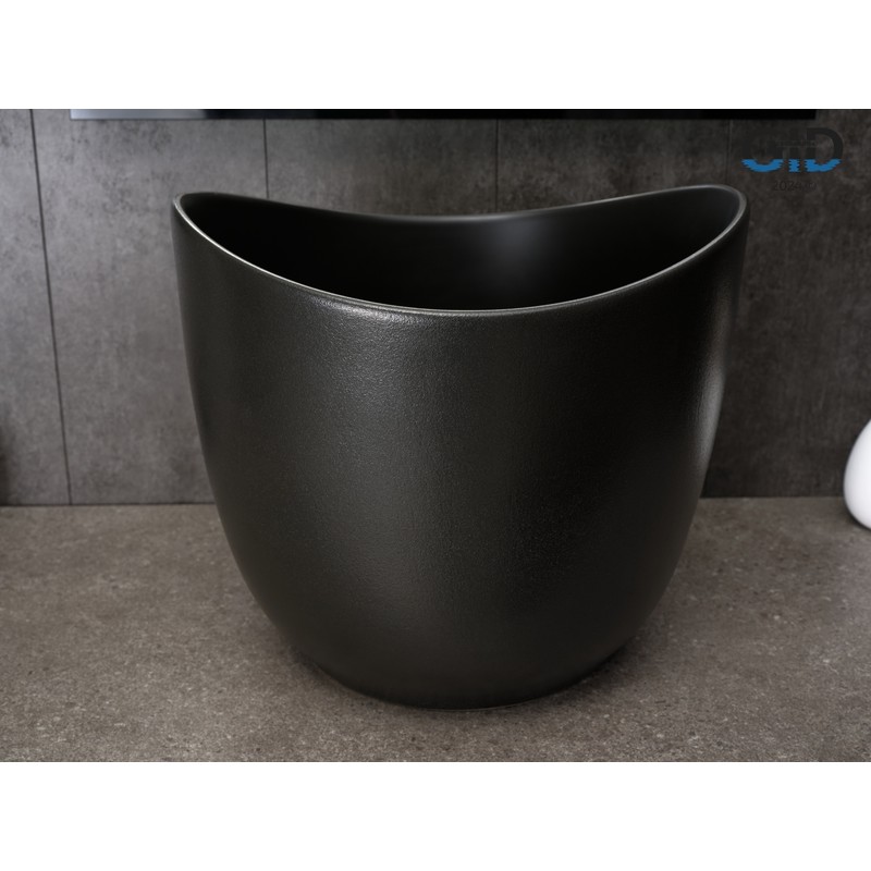 Раковина Gid N9303bg 53378 накладная черная графит 36x36x32