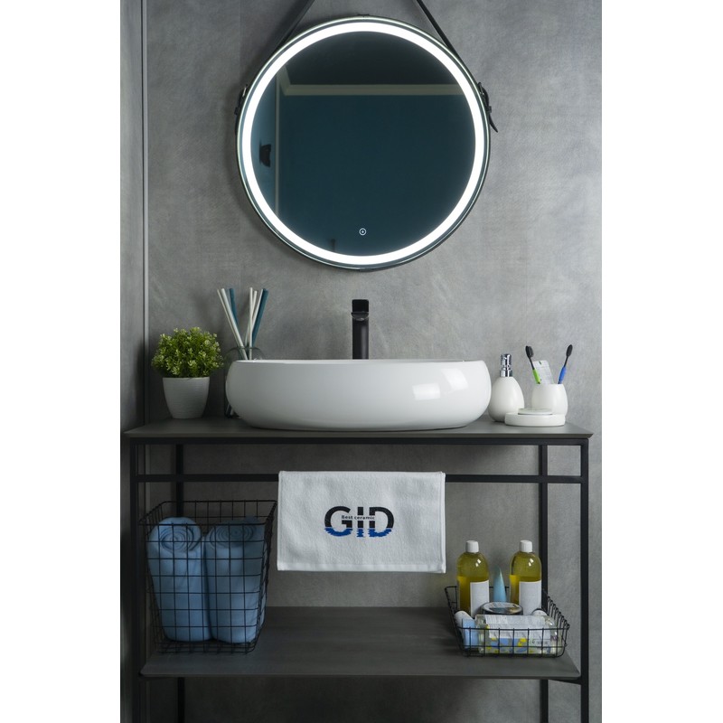 Раковина Gid N9030a 51114 накладная белая 60x41x15