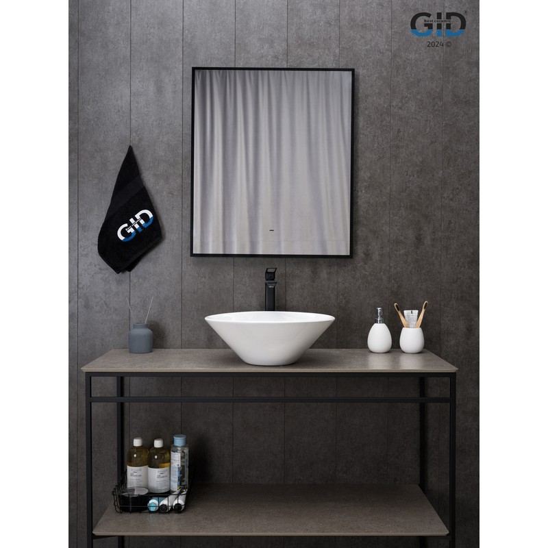 Раковина Gid N9102 51210 накладная белая 42x42x15