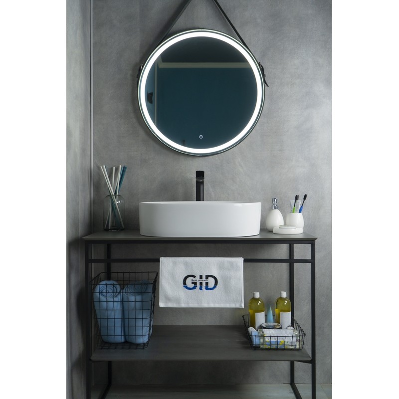 Раковина Gid N9025 51111 накладная белая 56x35x14