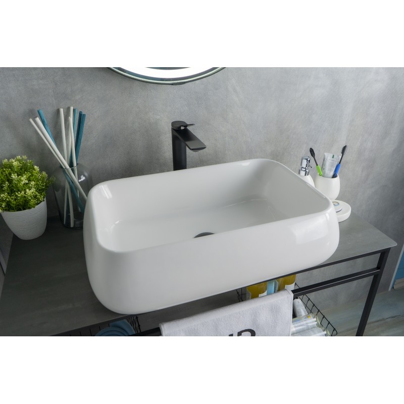 Раковина Gid N9239 51134 накладная белая 60x40x15