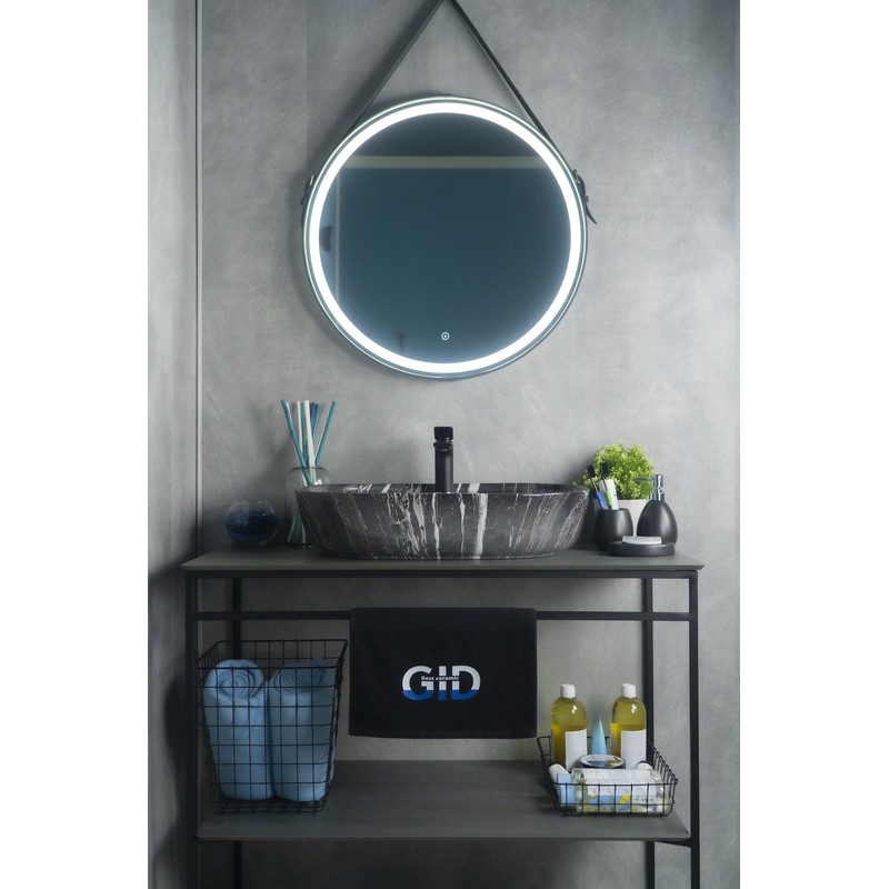 Раковина Gid Bs1346 54466 накладная под камень глянцевая 61x41x14