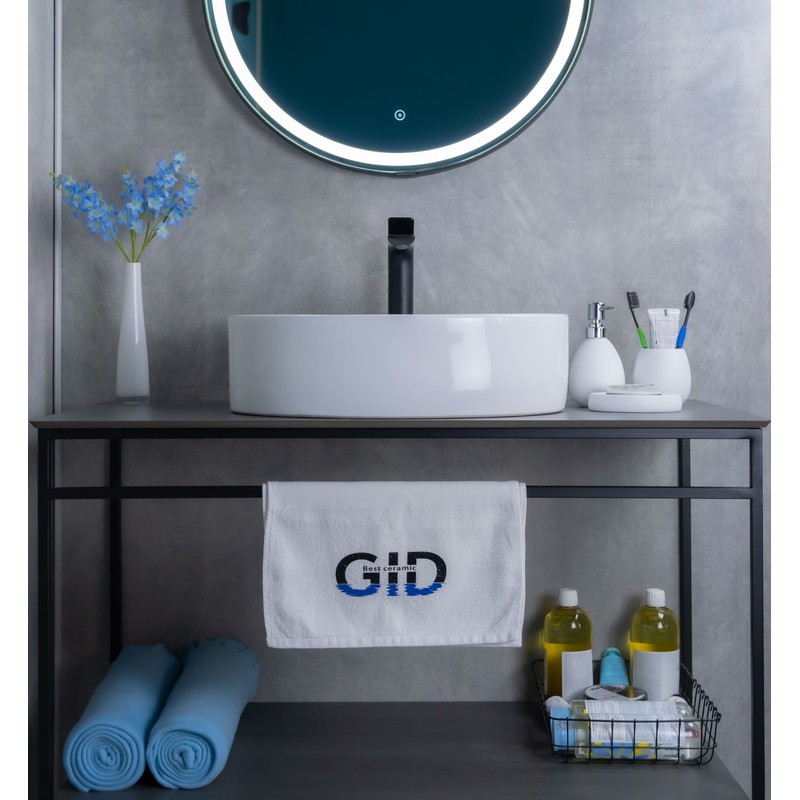 Раковина Gid N9012 51106 накладная белая 50x36x14