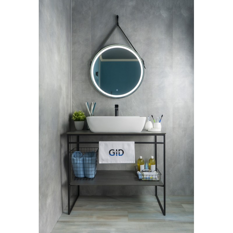 Раковина Gid N9121 51123 накладная белая 59x42x15.5