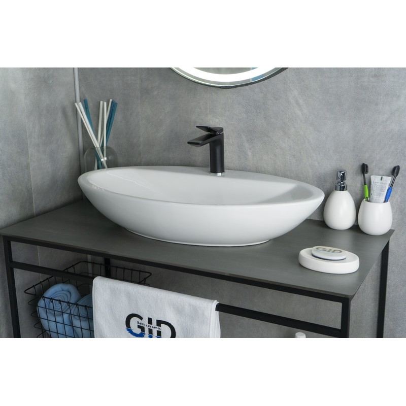 Раковина Gid N9435 51149 накладная белая 73x41.5x13.5