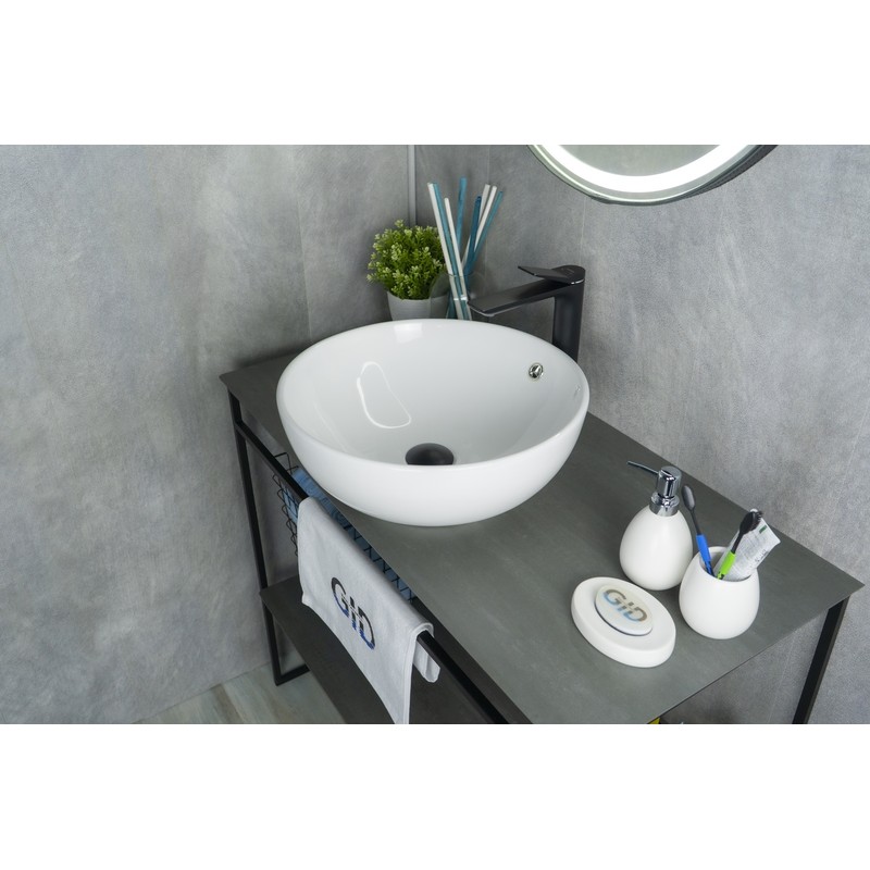 Раковина Gid N9003a 51103 накладная белая 43x43x17.5