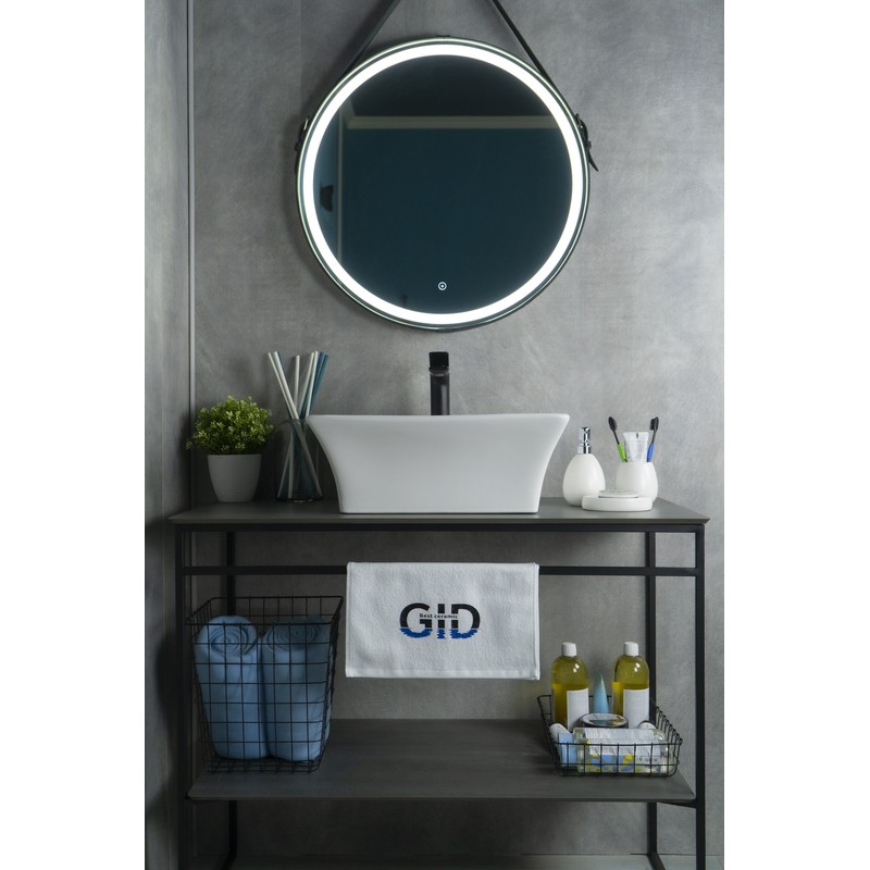 Раковина Gid N9108 51121 накладная белая 49x41x19