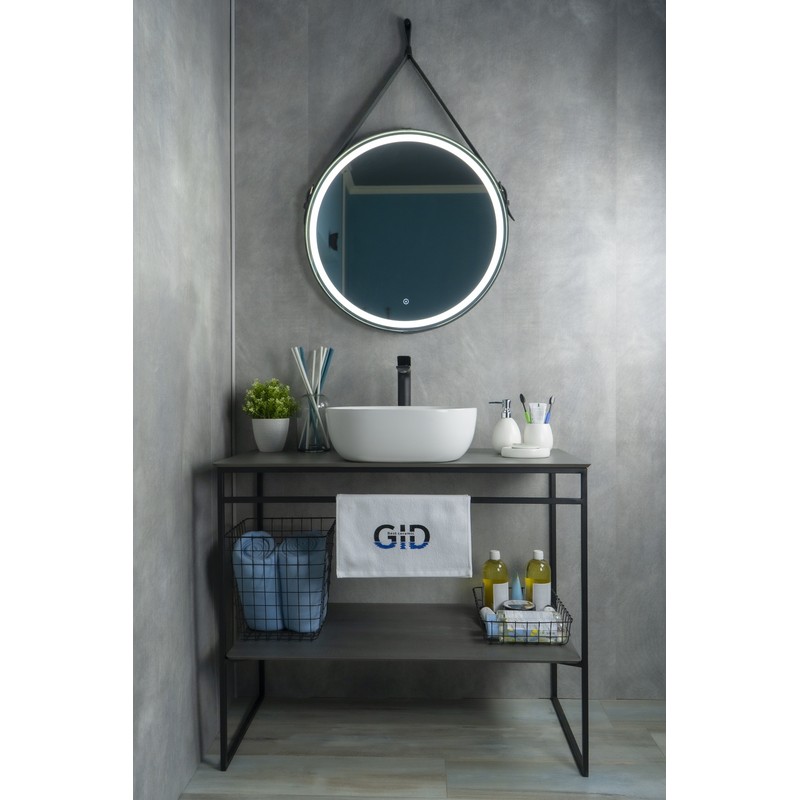 Раковина Gid D1301 51180 накладная белая 42.5x42.5x14.5