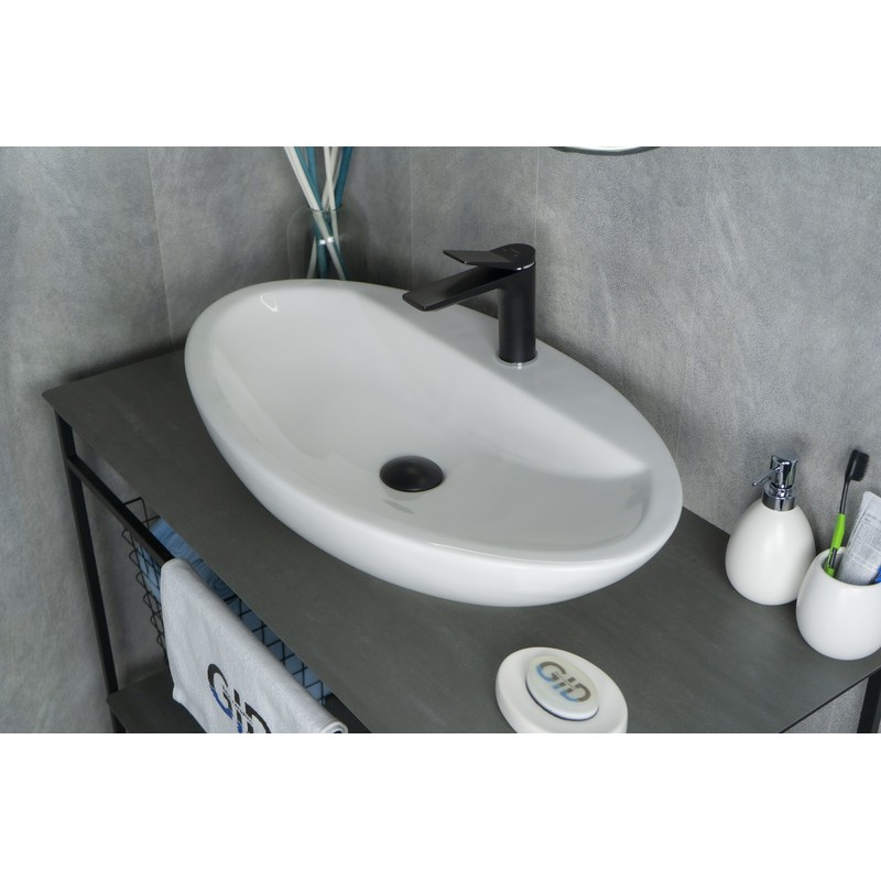 Раковина Gid N9435 51149 накладная белая 73x41.5x13.5