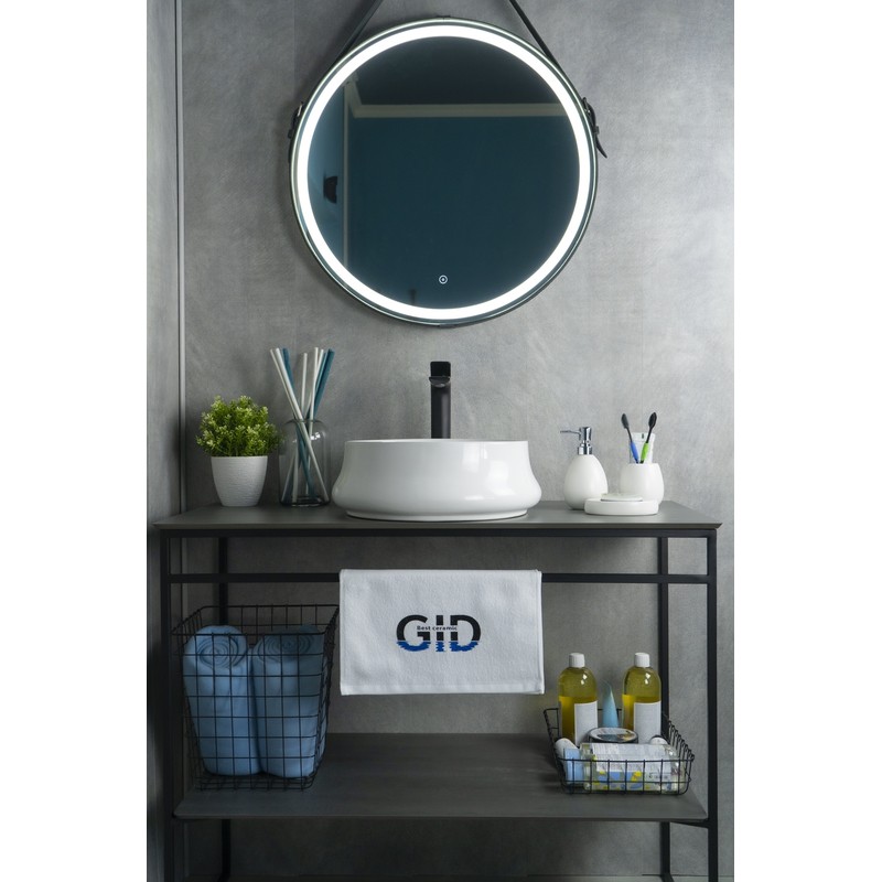 Раковина Gid N9426 51145 накладная белая 40x40x14