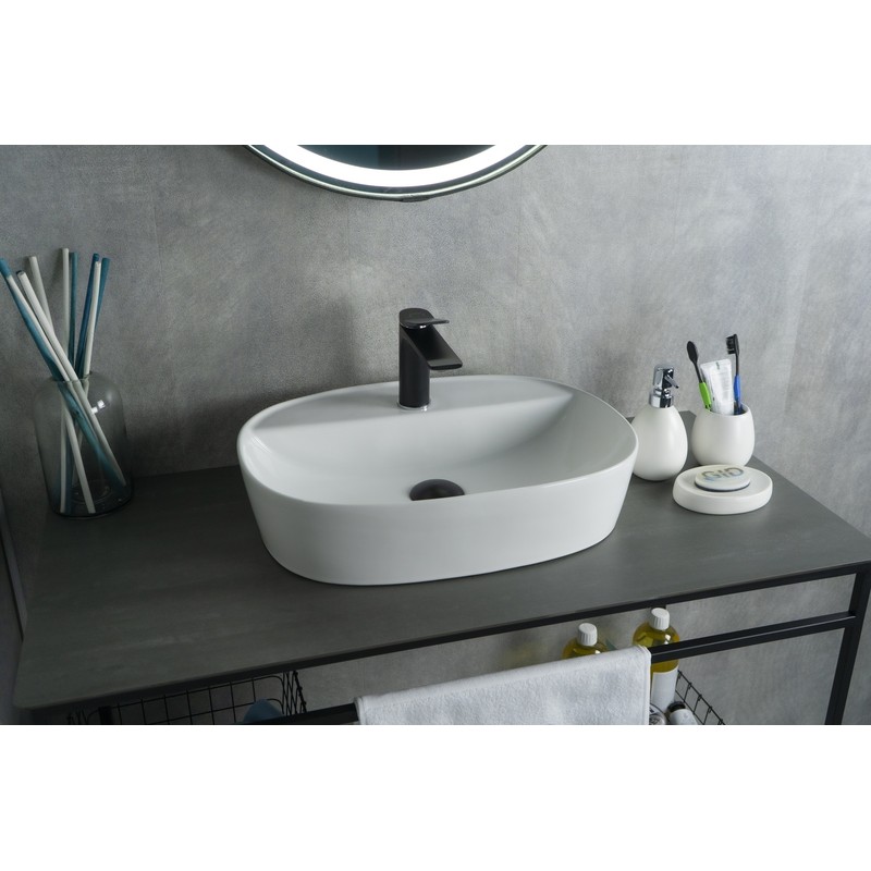 Раковина Gid N9045 51166 накладная белая 50x38x12