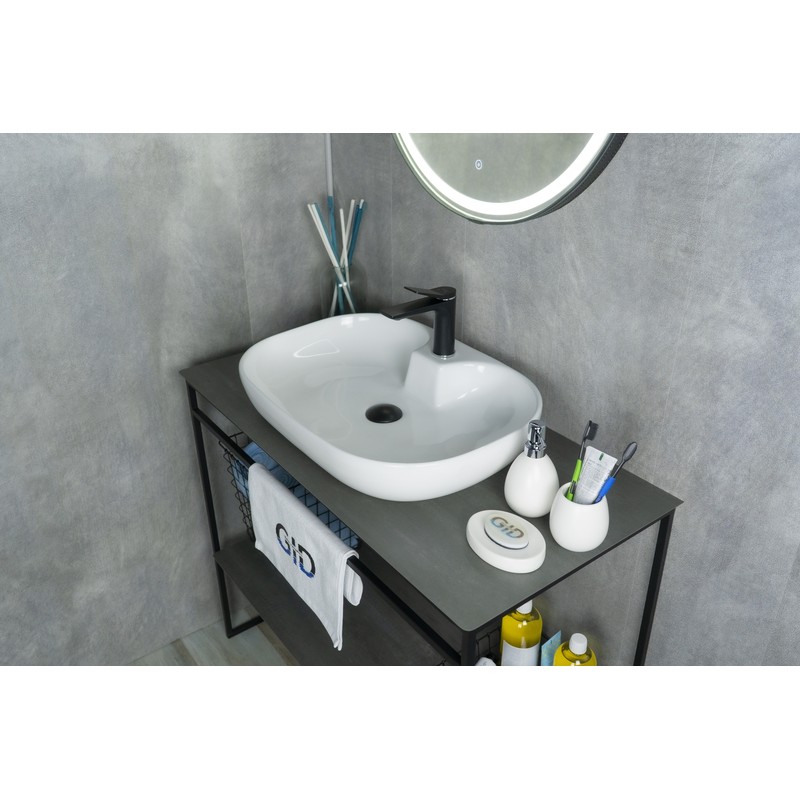 Раковина Gid N9446b 51156 накладная белая 61x42x12.5