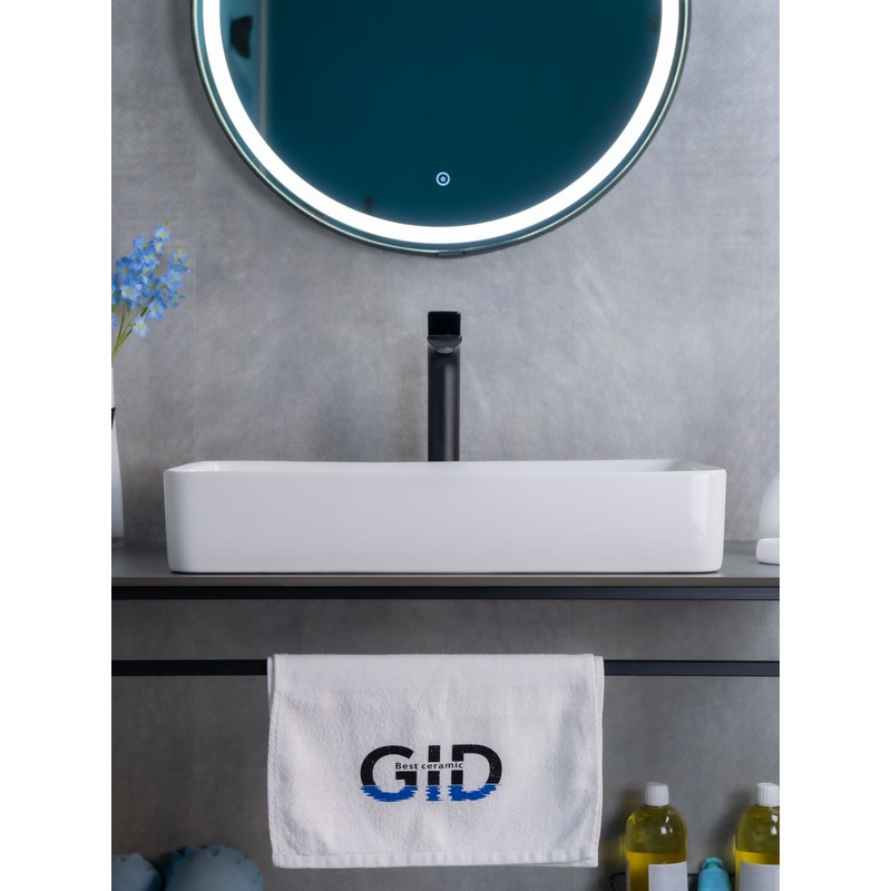 Раковина Gid N9396 51140 накладная белая 60x34x11