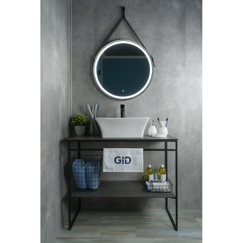 Раковина Gid N9108 51121 накладная белая 49x41x19