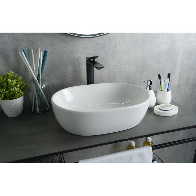 Раковина Gid N9026b 51113 накладная белая 48x35x13.5