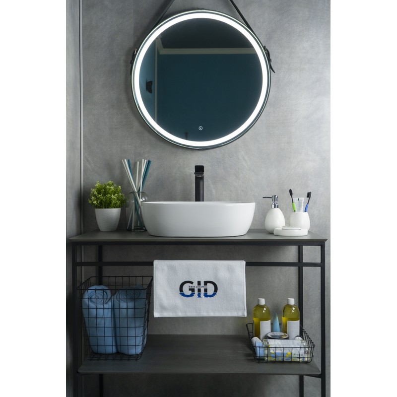 Раковина Gid N9026b 51113 накладная белая 48x35x13.5