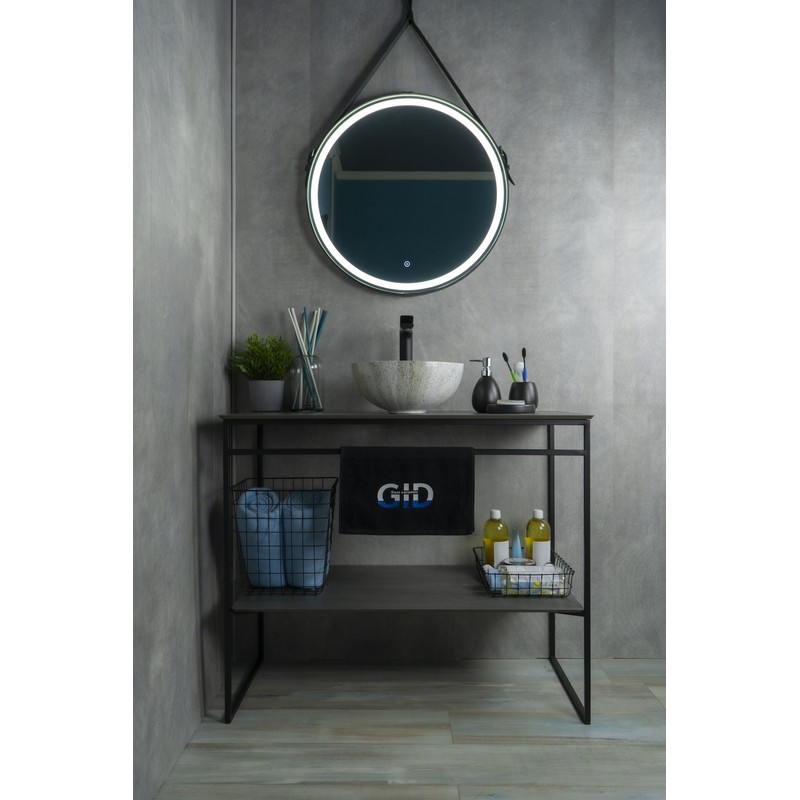 Раковина Gid Mnc487 54435 накладная под камень глянцевая 32x32x14