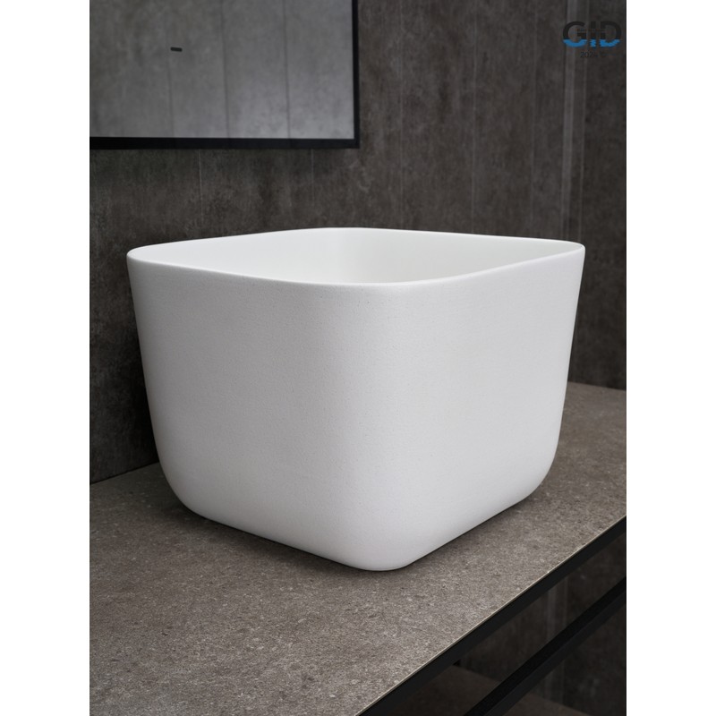 Раковина Gid N9301wg 51234 накладная белая 36x36x25.5