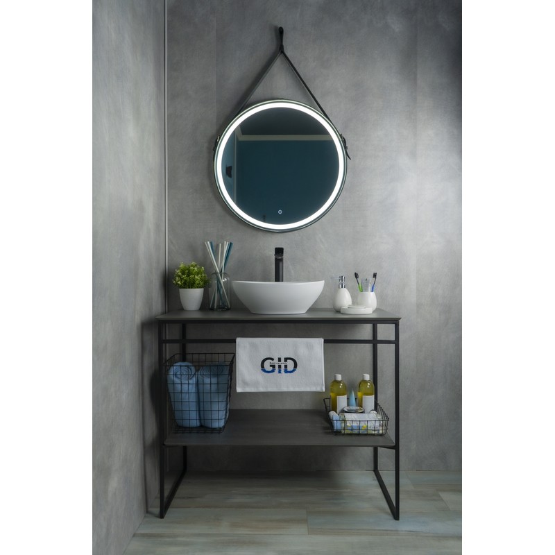 Раковина Gid N900 51164 накладная белый матовый 41x34x15