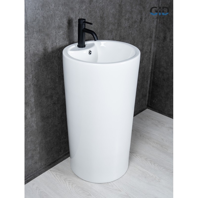 Раковина Gid Nb135 81102 накладная белая 46x46x86