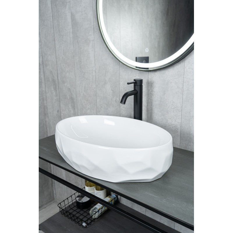 Раковина Gid 9030wx 51241 накладная белая 60x40x15