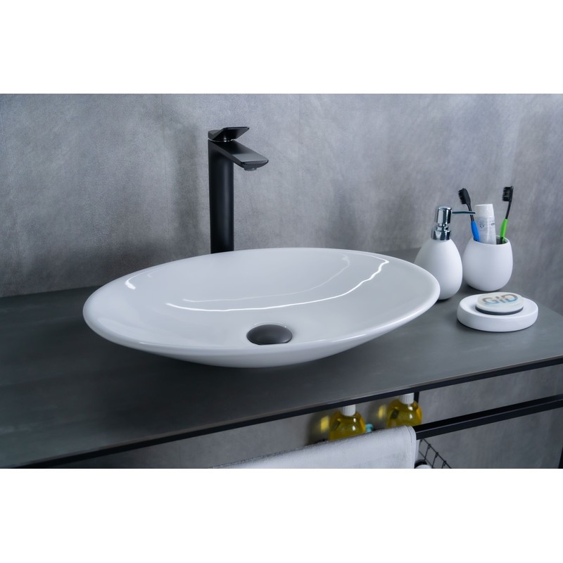 Раковина Gid N9022 51110 накладная белая 50x35x9