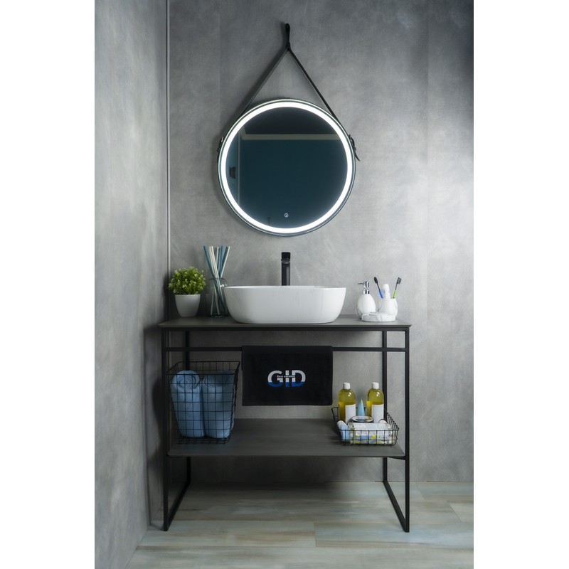 Раковина Gid K397D9 53322 накладная под камень глянцевая 50x40x14