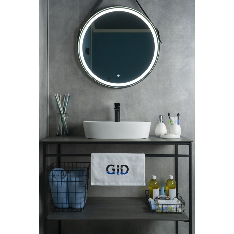 Раковина Gid N9045 51166 накладная белая 50x38x12