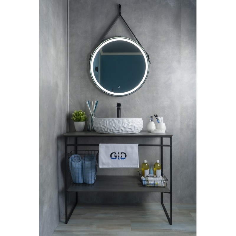 Раковина Gid 9030wf 51187 накладная белая 48x34x15